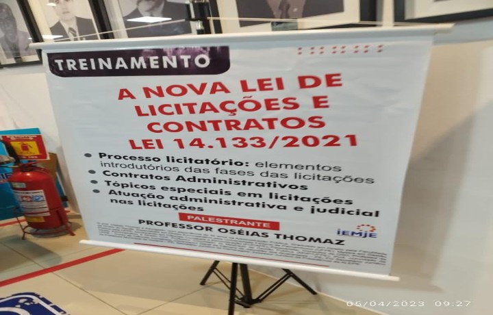 Treinamento sobre a Nova Lei de Licitações e Contratos Administrativos é realizado na Câmara Municipal de Camaragibe